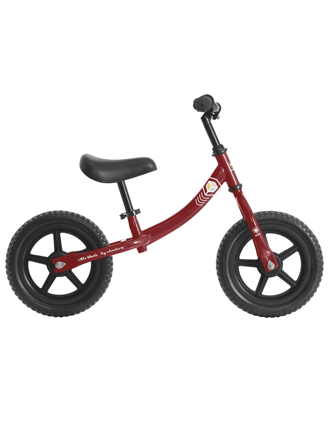 Bicicleta sin pedales roja